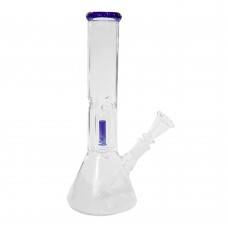 10 Inch 38 mm Natural Color Single Percolator Glass Bong (H)