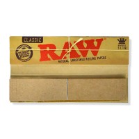 Raw Classic Connoisseur King Size Slim + Tips Natural Unrefined Rolling Paper (Ist Copy)