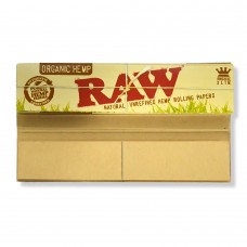 Raw Original Organic Hemp Connoisseur King Size Rolling Paper With Filter Tips