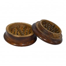 Wooden Herb Grinder (62 mm 2 Part)