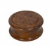 Wooden Herb Grinder Yin Yang Carved (2.5 Inch 2 Part)