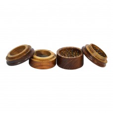 Wooden Herb Grinder (2 Inch 4 Part, Plain)