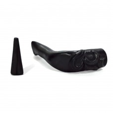 Clay Chillum Pipe Shaped (OM Carved)